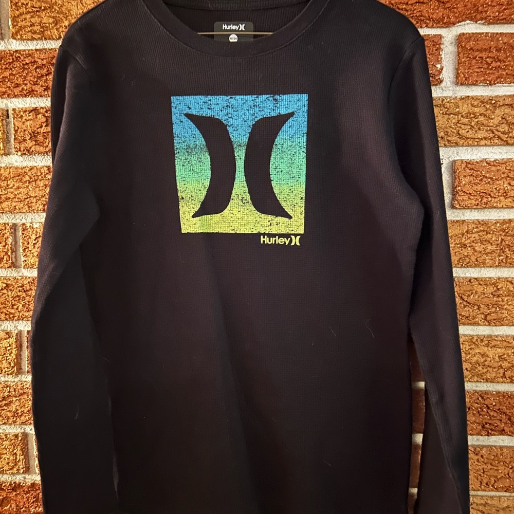 Hurley Black Kids Long Sleeve Shirt